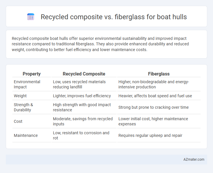 Recycled composite vs. fiberglass for boat hulls - What is The Difference?