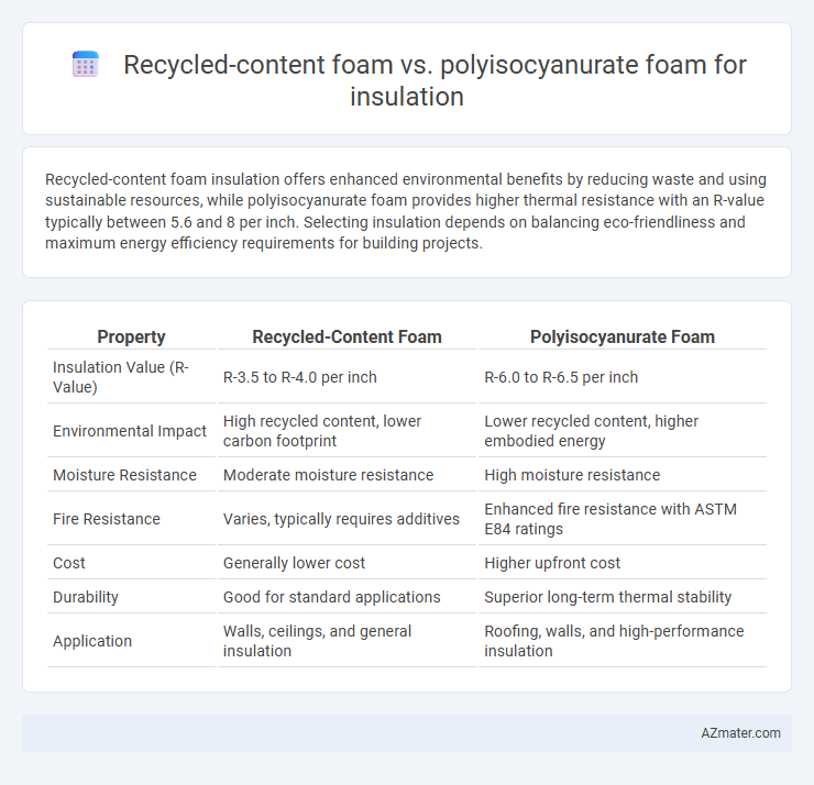 Recycled-content foam vs. polyisocyanurate foam for insulation - What is The Difference?