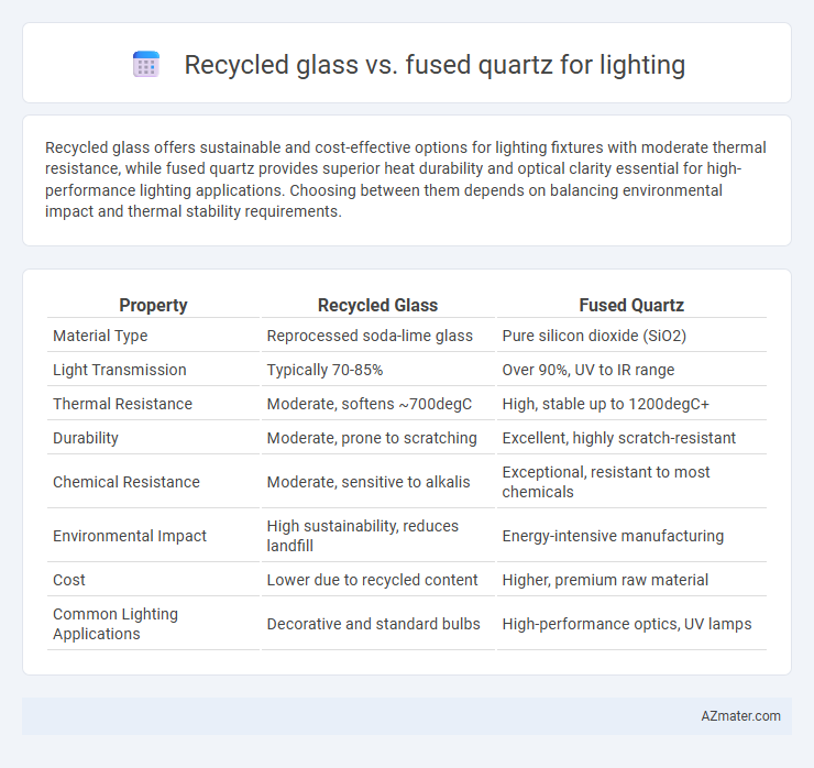 Recycled glass vs. fused quartz for lighting - What is The Difference?