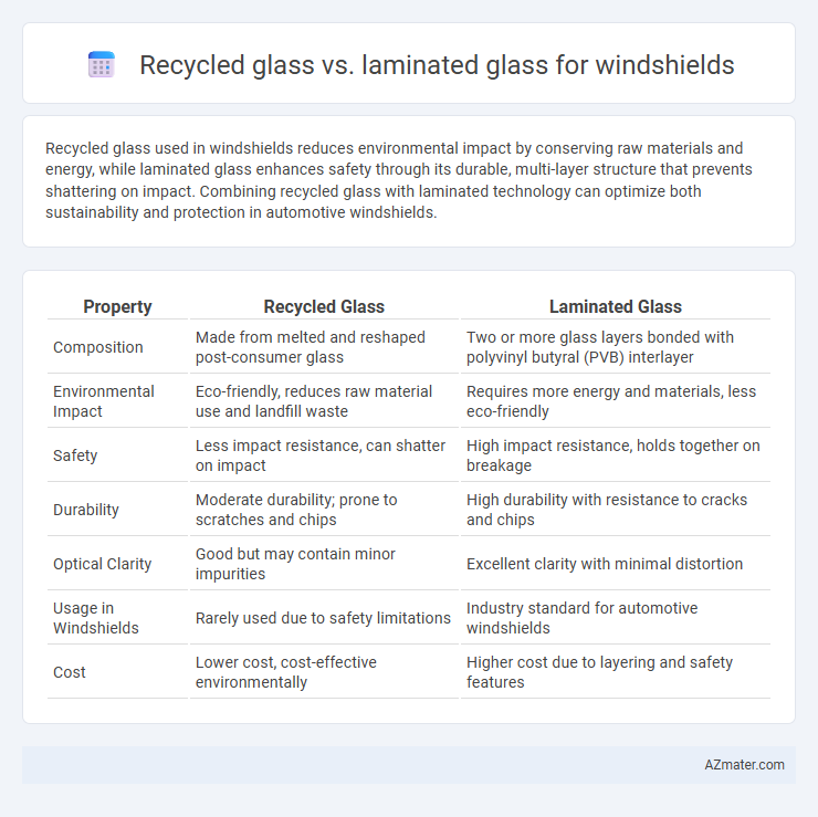 Recycled glass vs. laminated glass for windshields - What is The Difference?