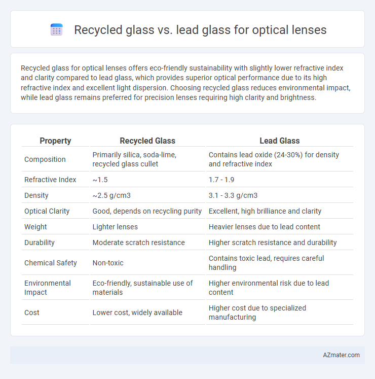 Recycled glass vs. lead glass for optical lenses - What is The Difference?