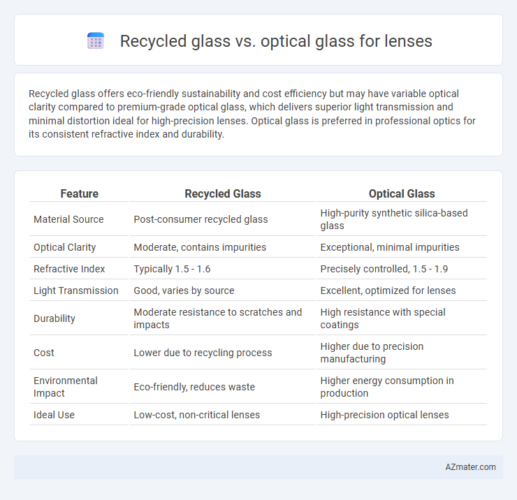 Recycled glass vs. optical glass for lenses - What is The Difference?