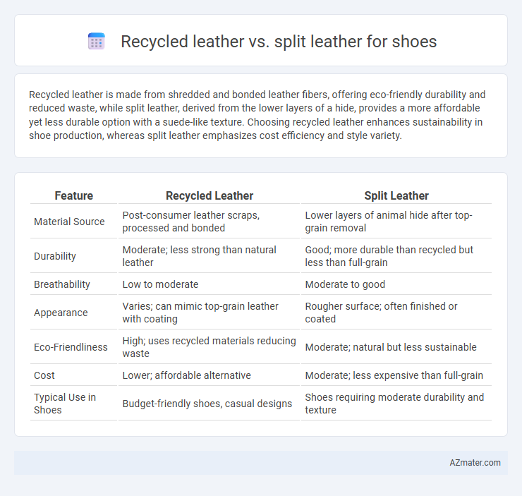 Recycled leather vs. split leather for shoes - What is The Difference?