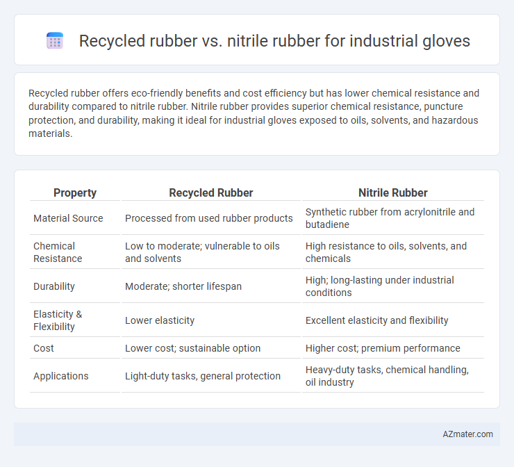Recycled rubber vs. nitrile rubber for industrial gloves - What is The Difference?