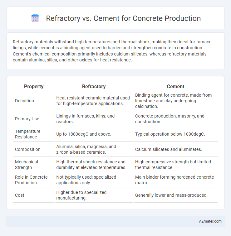 Refractory vs. Cement for Concrete Production - What is The Difference?