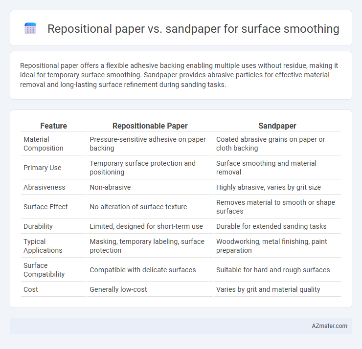 Repositional paper vs. sandpaper for surface smoothing - What is The Difference?