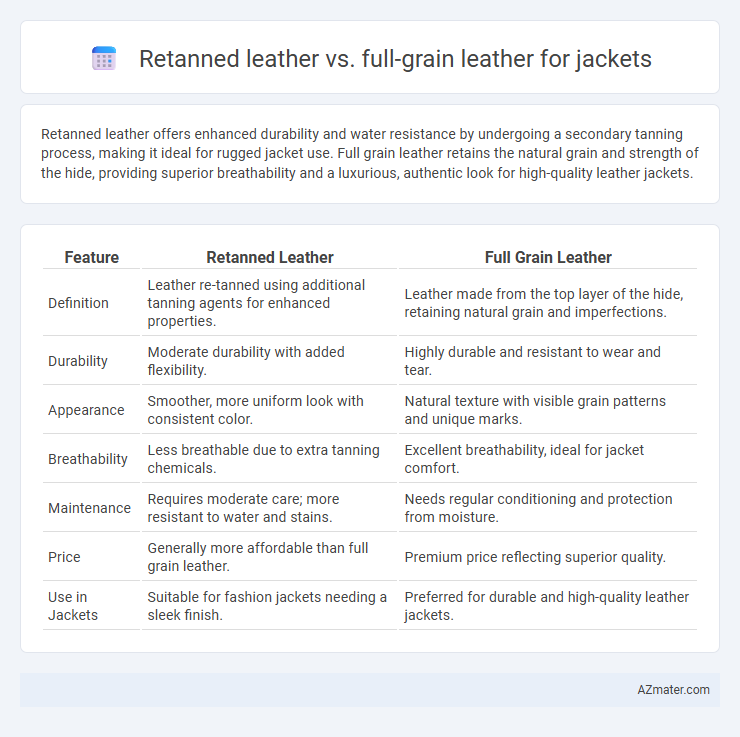 Retanned leather vs. full-grain leather for jackets - What is The Difference?