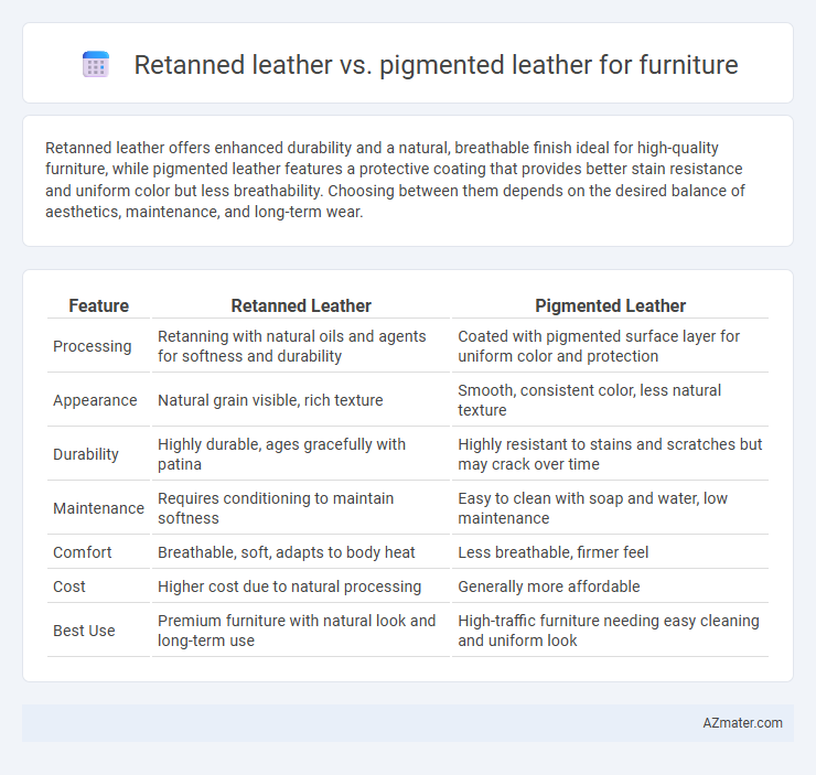 Retanned leather vs. pigmented leather for furniture - What is The Difference?