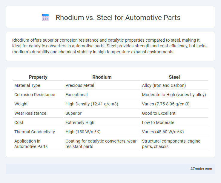 Rhodium vs. Steel for Automotive Parts - What is The Difference?