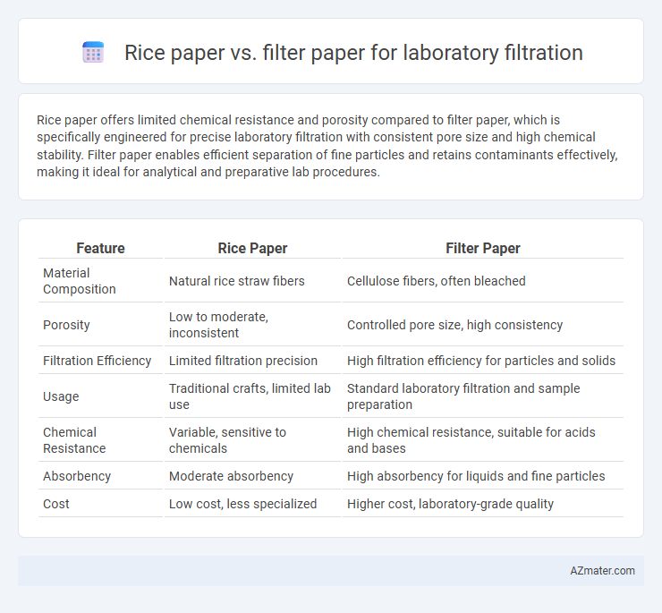 Rice paper vs. filter paper for laboratory filtration - What is The Difference?