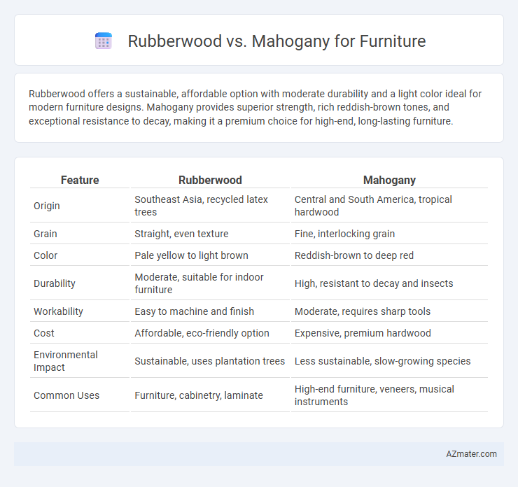Rubberwood vs. Mahogany for Furniture - What is The Difference?
