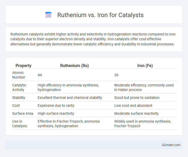 Ruthenium vs. Iron for Catalysts - What is The Difference?