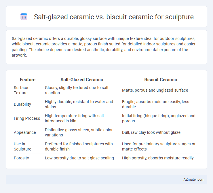 Salt-glazed ceramic vs. biscuit ceramic for sculpture - What is The Difference?
