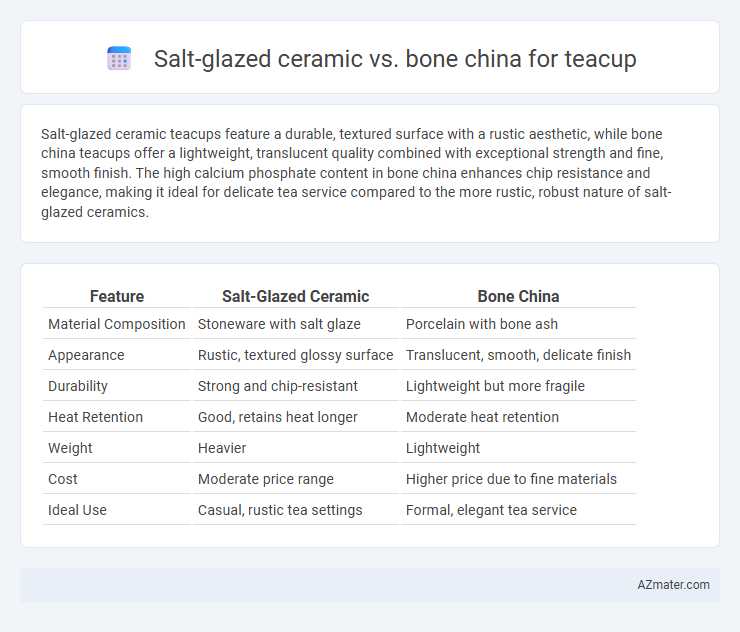 Salt-glazed ceramic vs. bone china for teacup - What is The Difference?