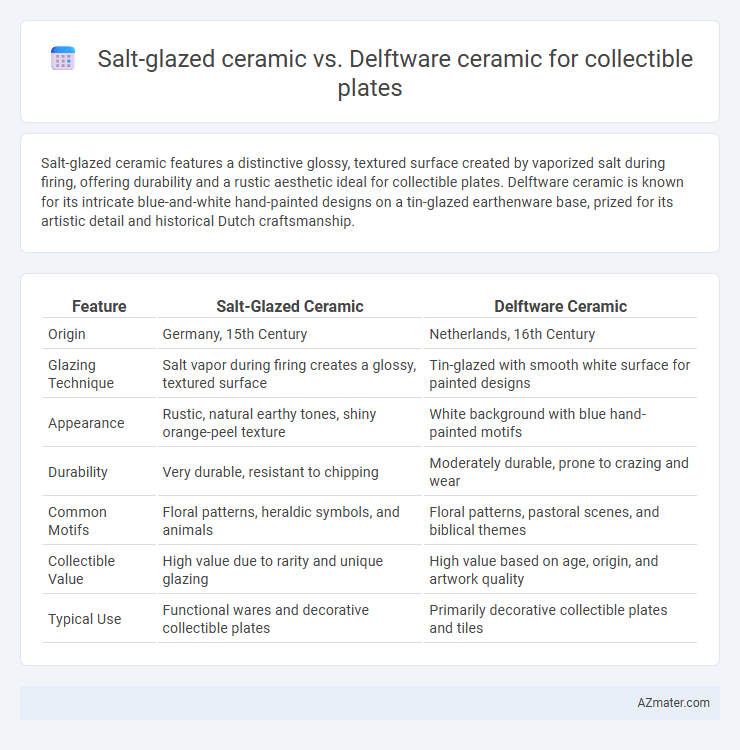 Salt-glazed ceramic vs. Delftware ceramic for collectible plates - What is The Difference?