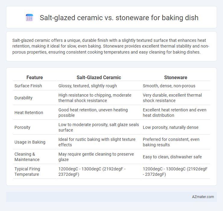 Salt-glazed ceramic vs. stoneware for baking dish - What is The Difference?