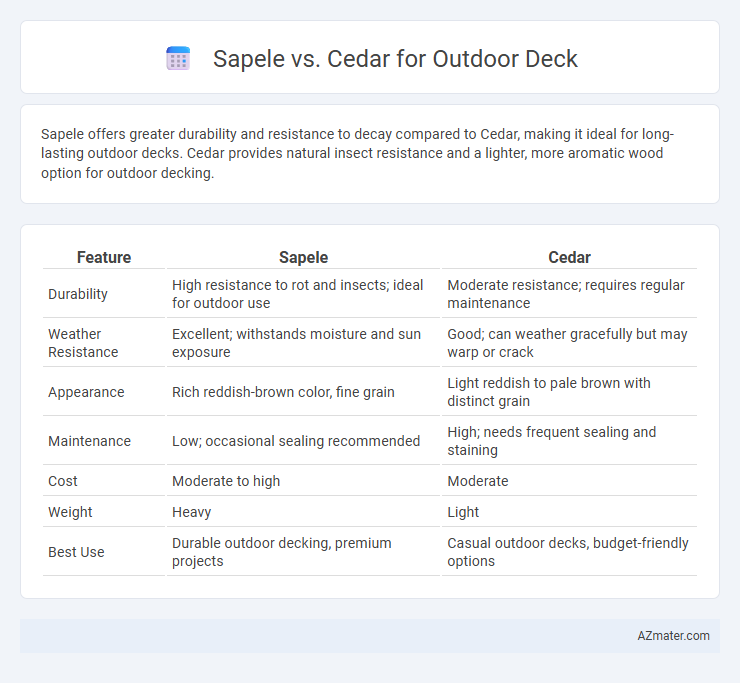 Sapele vs. Cedar for Outdoor Deck - What is The Difference?