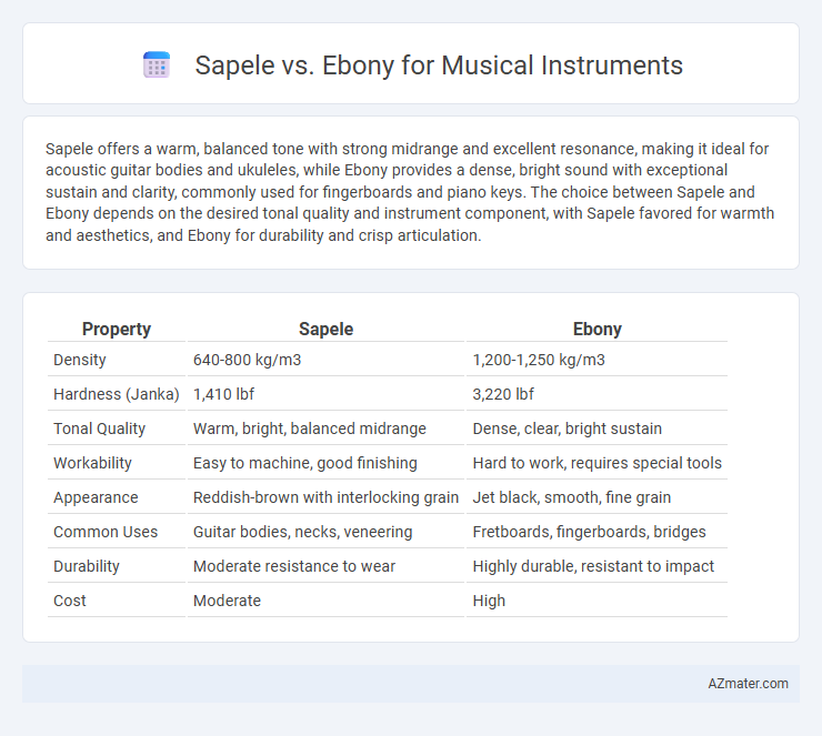 Sapele vs. Ebony for Musical Instruments - What is The Difference?