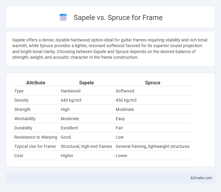 Sapele vs. Spruce for Frame - What is The Difference?