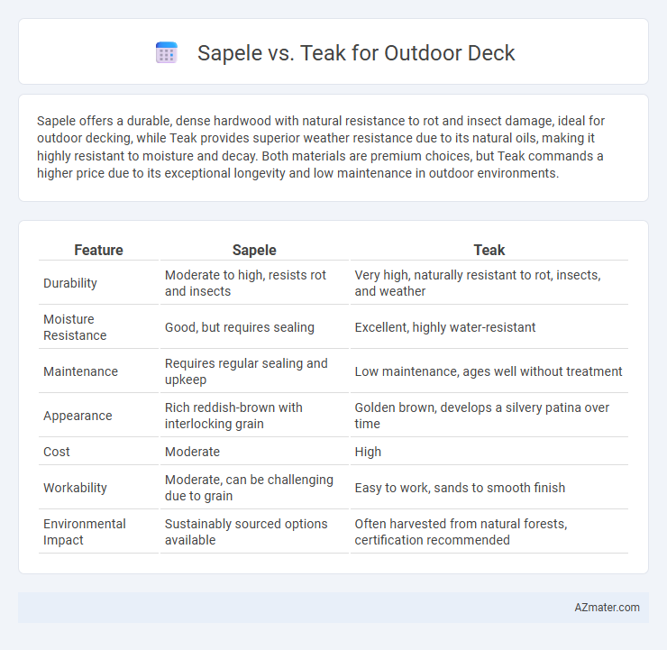 Sapele vs. Teak for Outdoor Deck - What is The Difference?