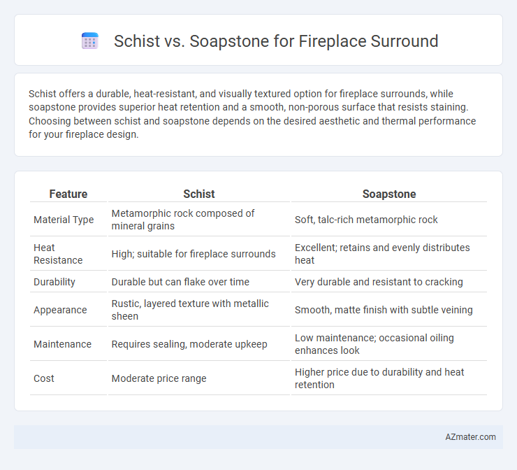 Schist vs. Soapstone for Fireplace Surround - What is The Difference?