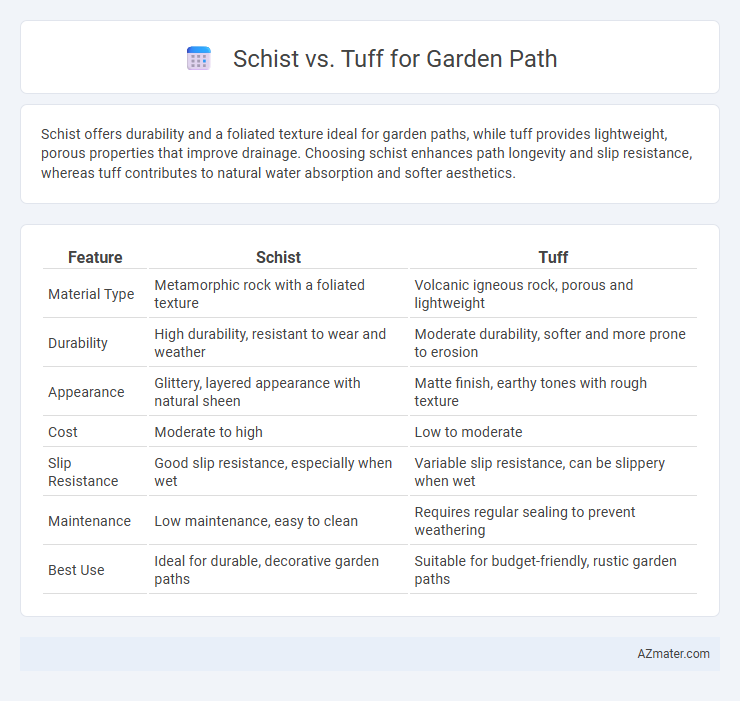 Schist vs. Tuff for Garden Path - What is The Difference?