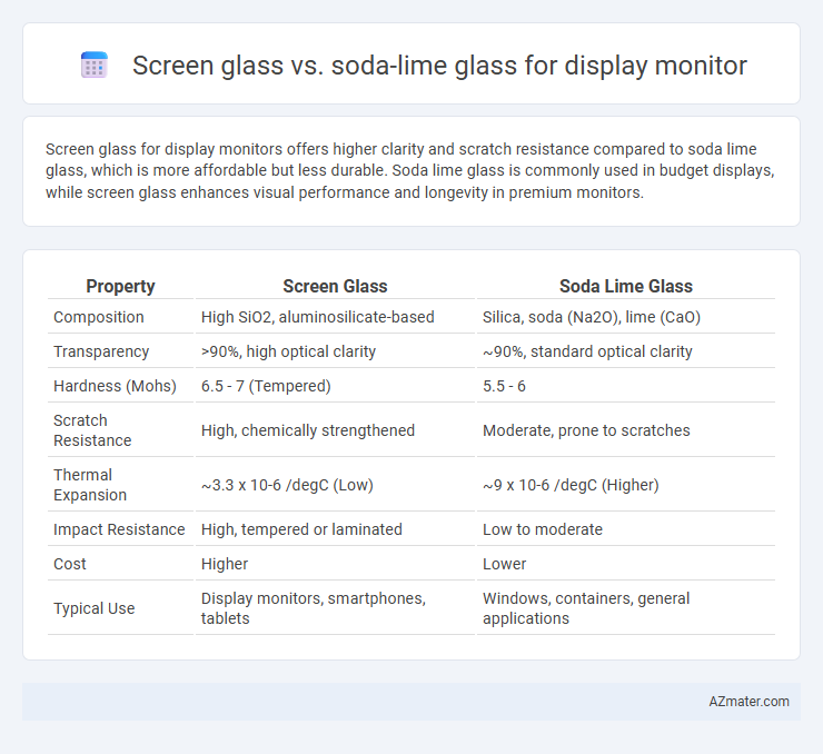 Screen glass vs. soda-lime glass for display monitor - What is The Difference?