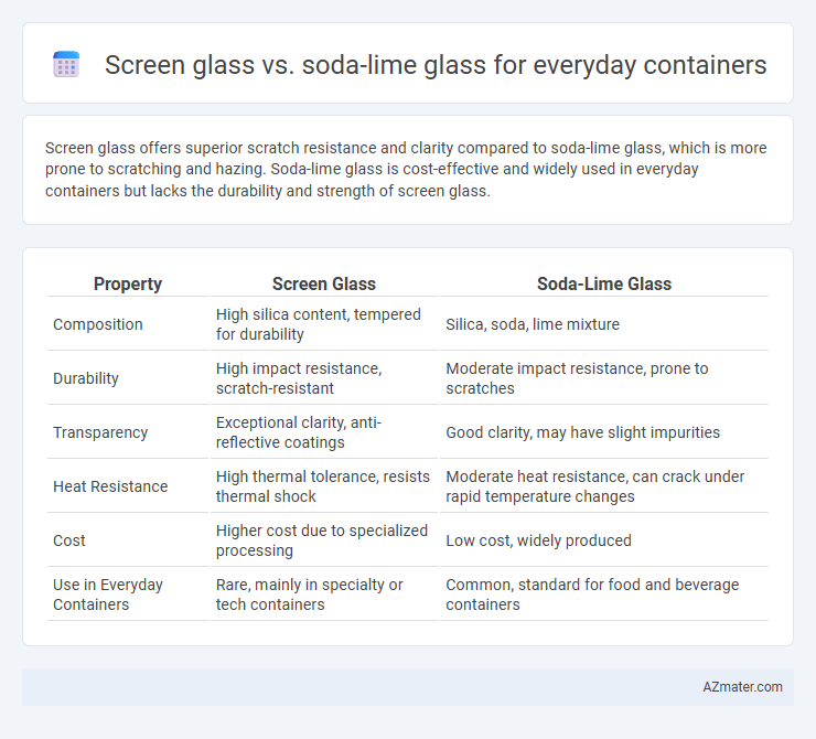 Screen glass vs. soda-lime glass for everyday containers - What is The Difference?