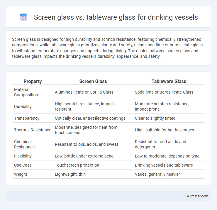 Screen glass vs. tableware glass for drinking vessels - What is The Difference?
