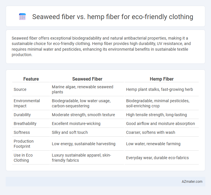Seaweed fiber vs. hemp fiber for eco-friendly clothing - What is The Difference?