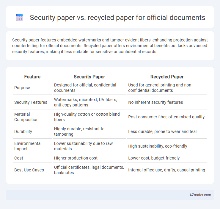 Security paper vs. recycled paper for official documents - What is The Difference?