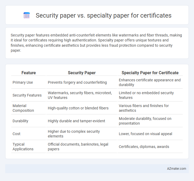 Security paper vs. specialty paper for certificates - What is The Difference?