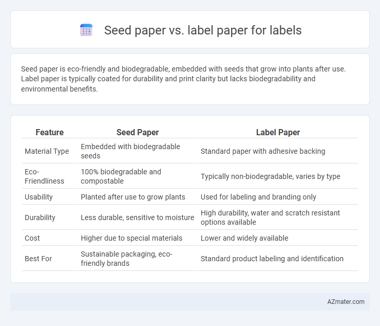 Seed paper vs. label paper for labels - What is The Difference?
