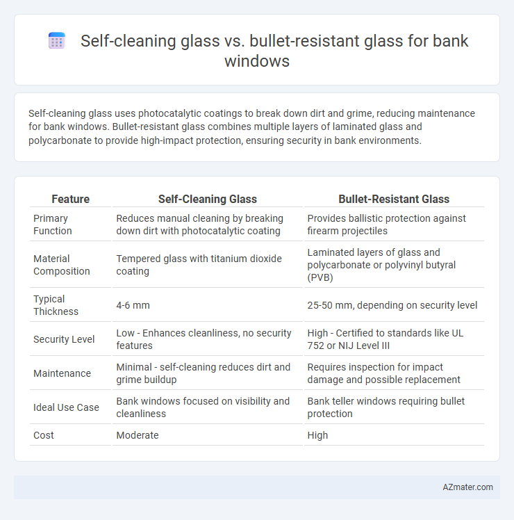 Self-cleaning glass vs. bullet-resistant glass for bank windows - What is The Difference?