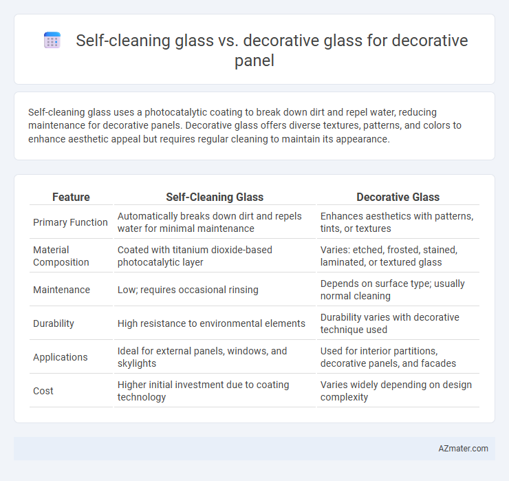 Self-cleaning glass vs. decorative glass for decorative panel - What is The Difference?