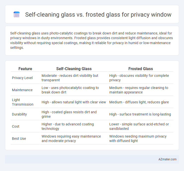 Self-cleaning glass vs. frosted glass for privacy window - What is The Difference?