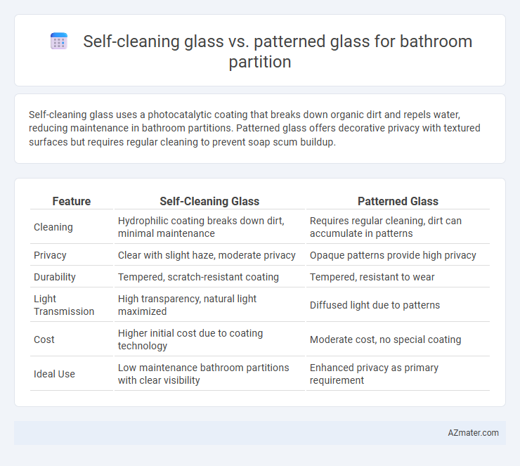 Self-cleaning glass vs. patterned glass for bathroom partition - What is The Difference?