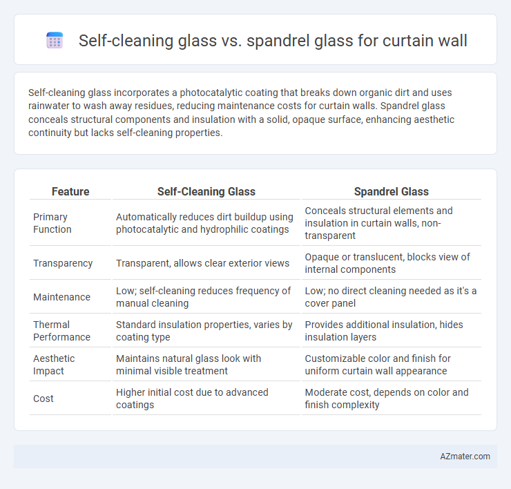 Self-cleaning glass vs. spandrel glass for curtain wall - What is The Difference?
