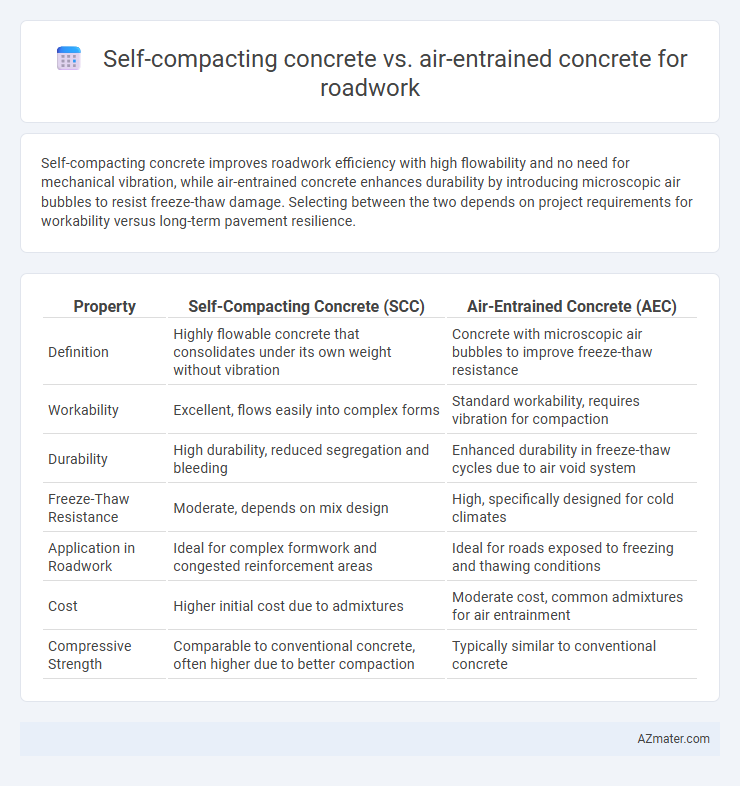 Self-compacting concrete vs. air-entrained concrete for roadwork - What is The Difference?