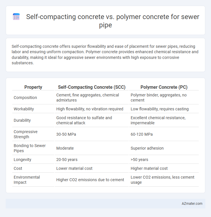 Self-compacting concrete vs. polymer concrete for sewer pipe - What is The Difference?