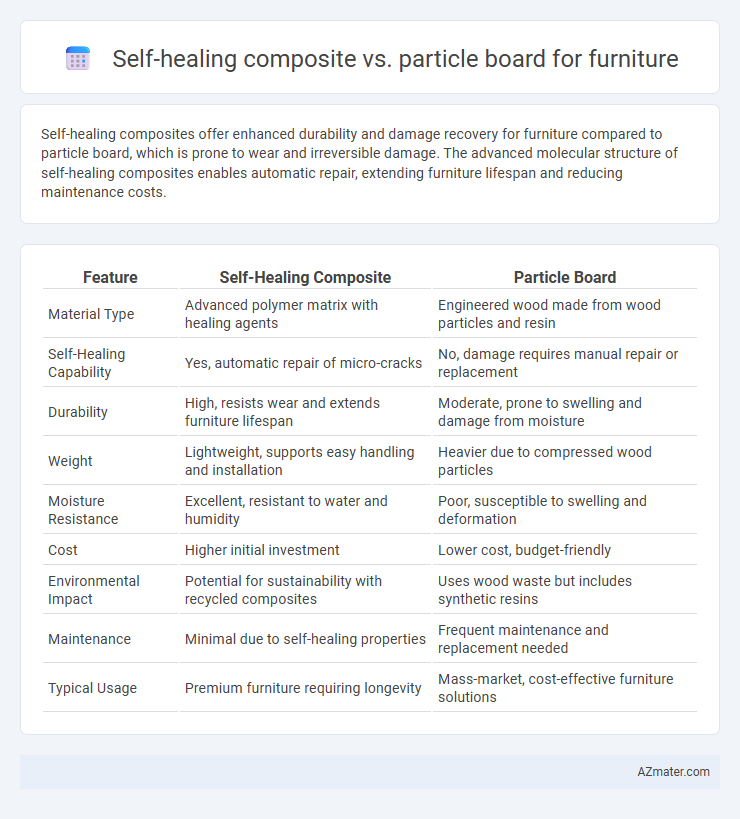 Self-healing composite vs. particle board for furniture - What is The Difference?