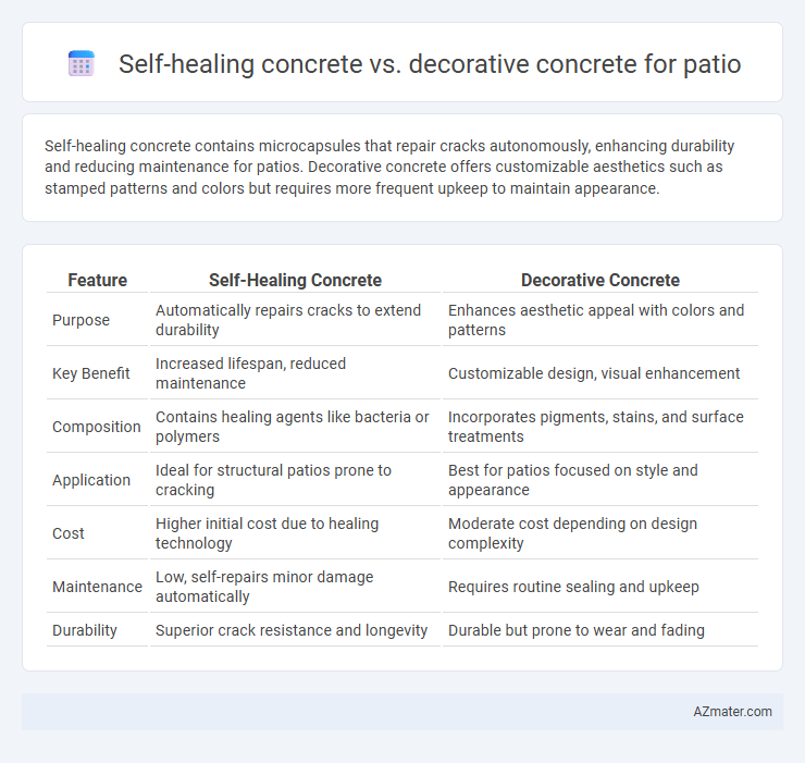Self-healing concrete vs. decorative concrete for patio - What is The Difference?