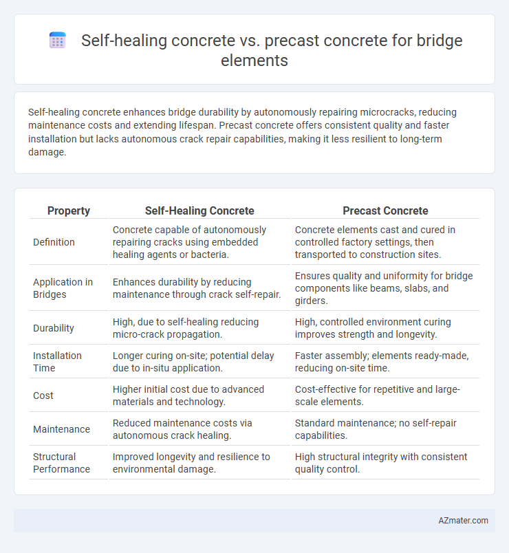 Self-healing concrete vs. precast concrete for bridge elements - What is The Difference?