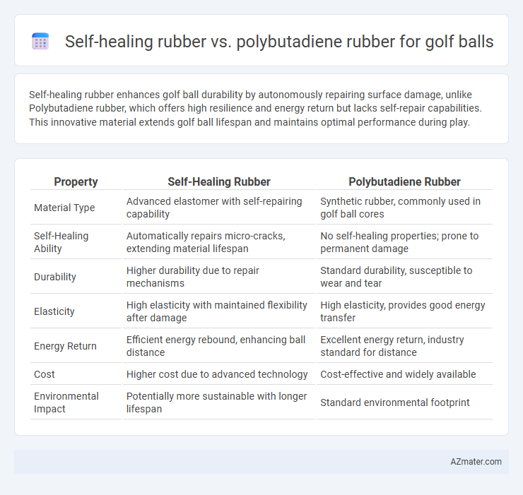 Self-healing rubber vs. polybutadiene rubber for golf balls - What is The Difference?