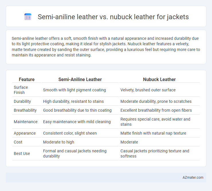 Semi-aniline leather vs. nubuck leather for jackets - What is The Difference?