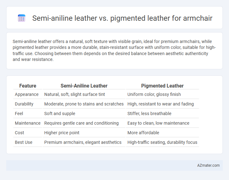 Semi-aniline leather vs. pigmented leather for armchair - What is The Difference?