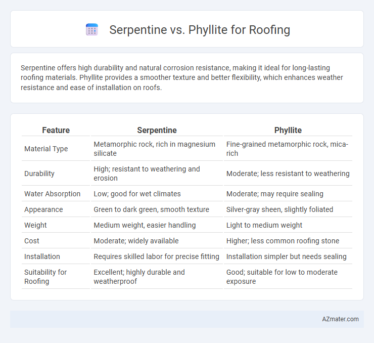 Serpentine vs. Phyllite for Roofing - What is The Difference?