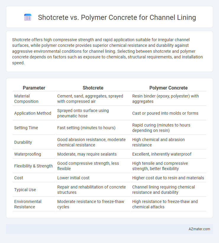 Shotcrete vs. Polymer Concrete for Channel Lining - What is The Difference?