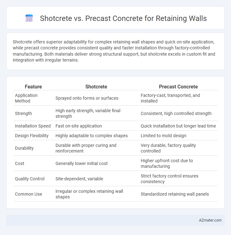 Shotcrete vs. Precast Concrete for Retaining Walls - What is The Difference?