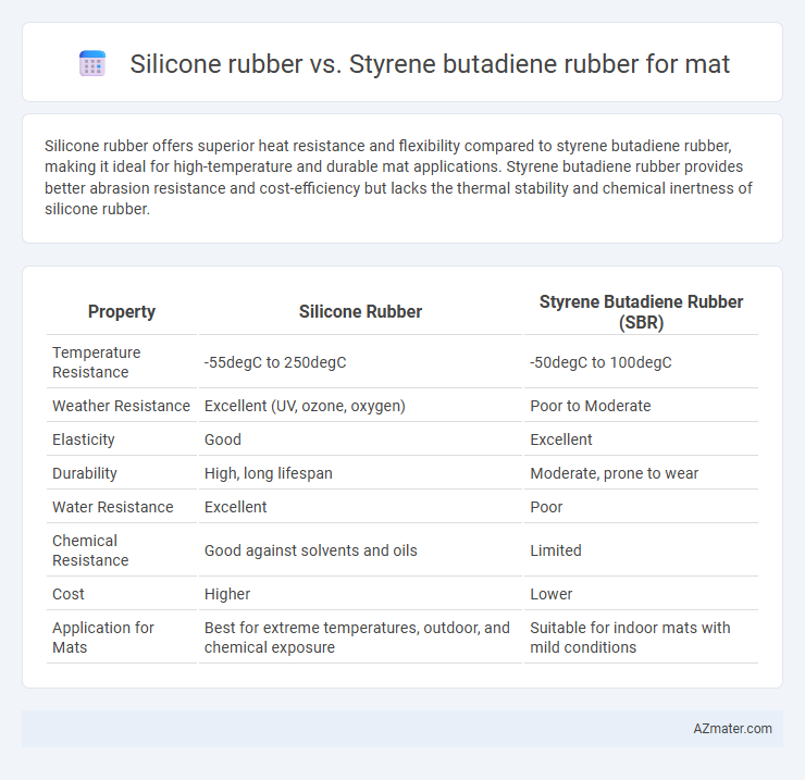 Silicone rubber vs. Styrene butadiene rubber for mat - What is The Difference?